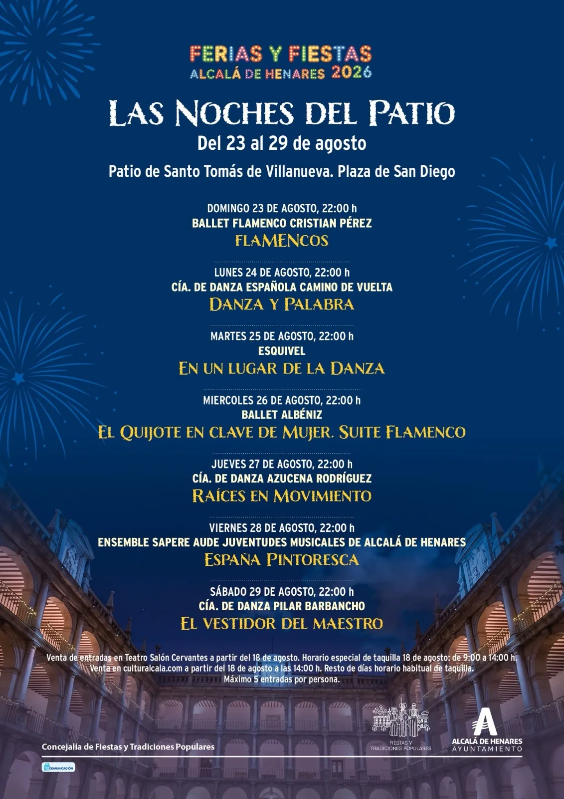 Vuelven «Las noches del patio». Del 23 al 29 de agosto.