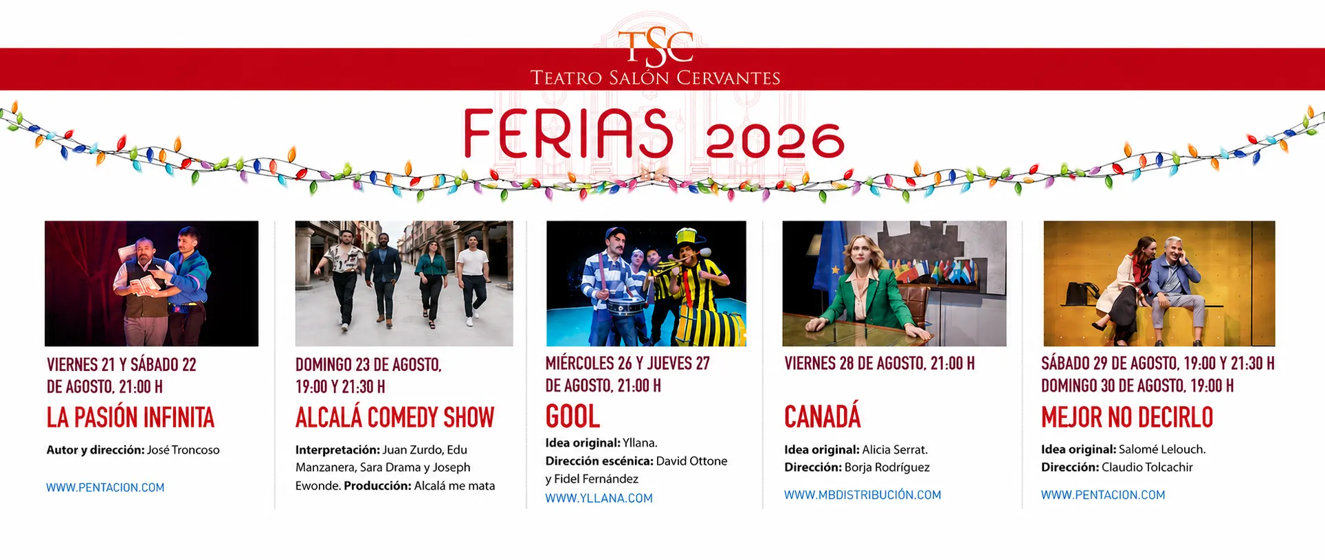 TEATRO SALÓN CERVANTES EN FERIAS